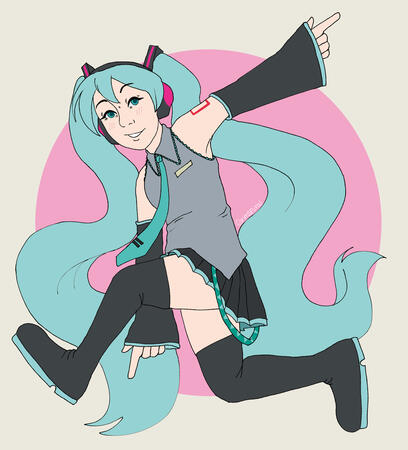 Full Body Colored Sketch